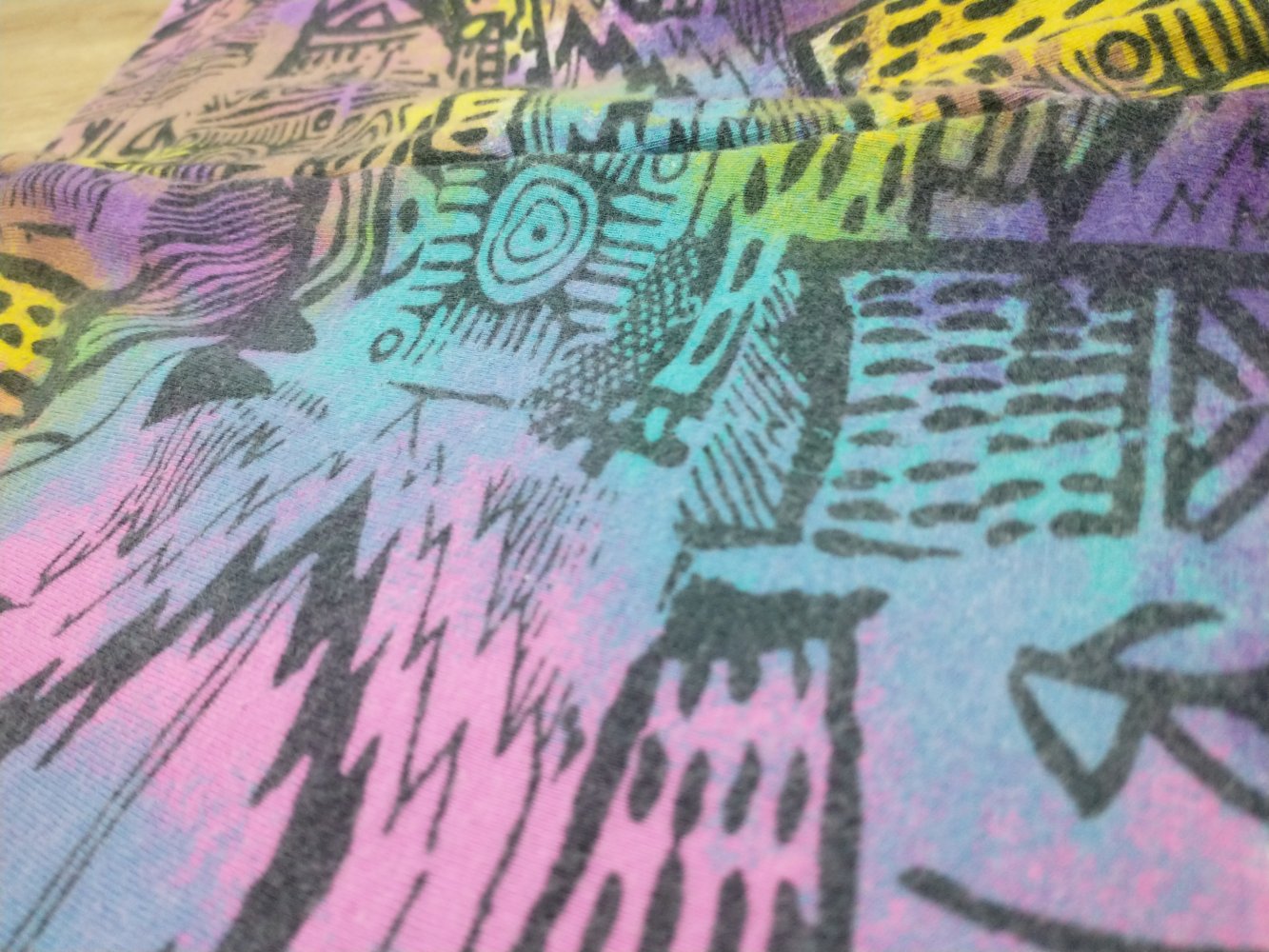 Vintage 80er Legging wildes Muster