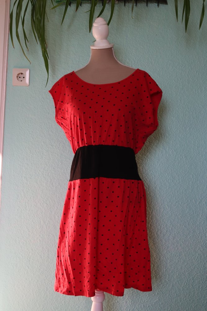Rockabiliy Kleid Baumwolle Polka Punkte