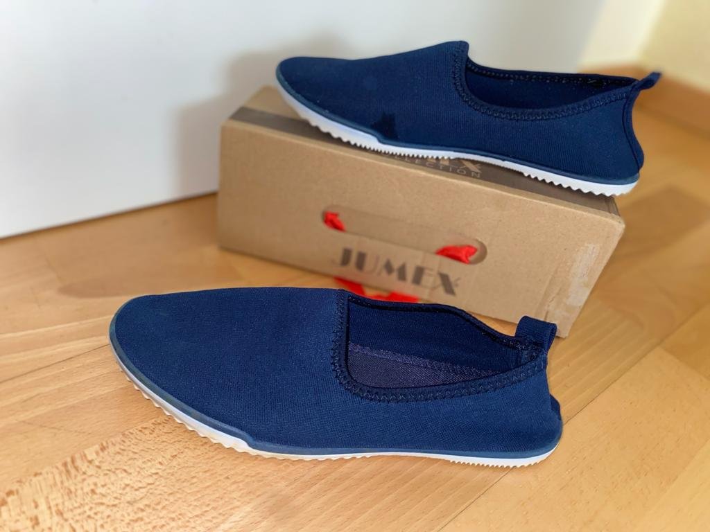 Stoffschuhe in königsblau - Größe 38