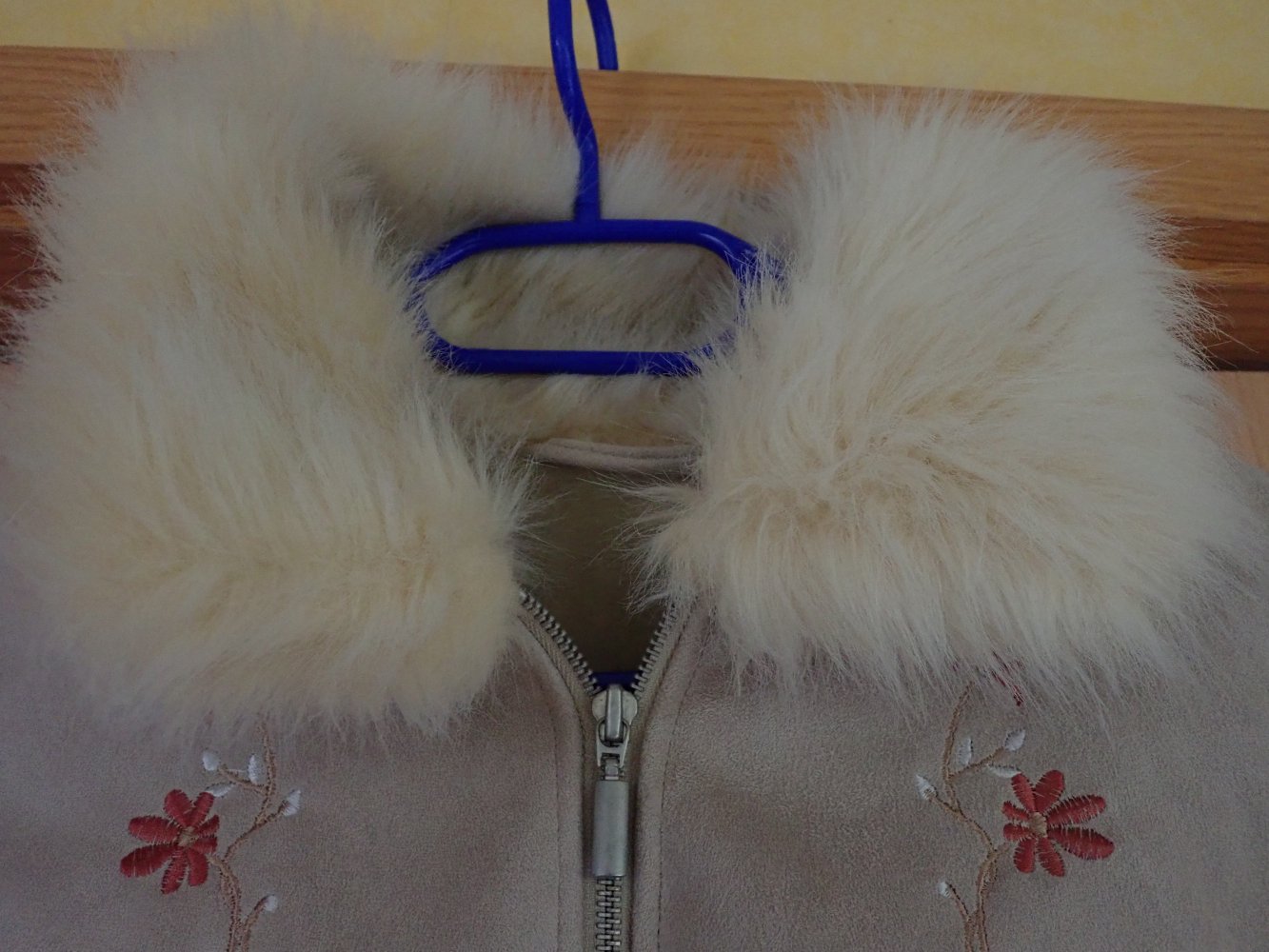 Jacke in Wildlederoptik