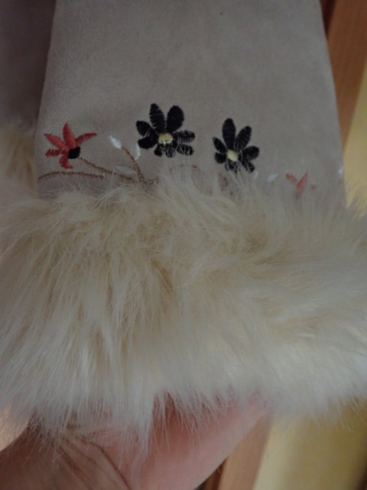 Jacke in Wildlederoptik