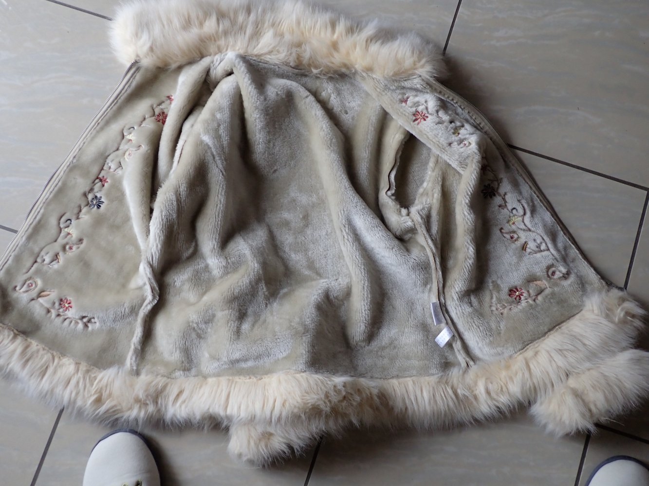 Jacke in Wildlederoptik