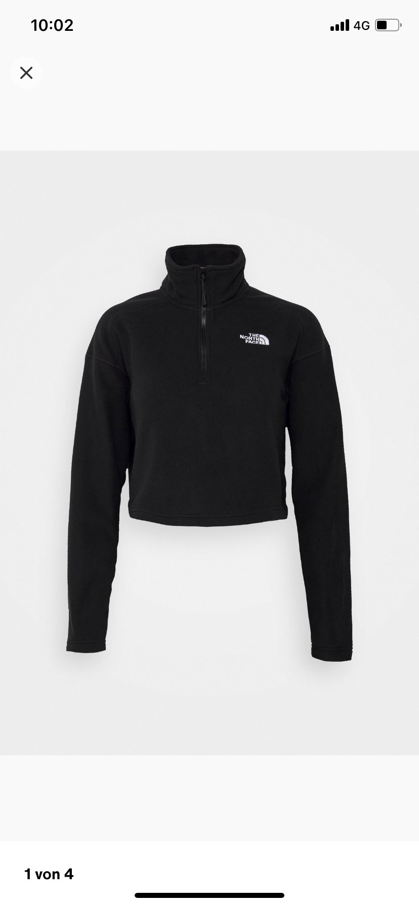 the north face - glacier cropped zip