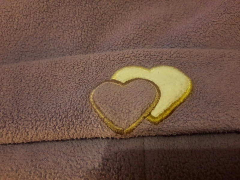 Kinder Mädchen Wintermütze lila Herzen