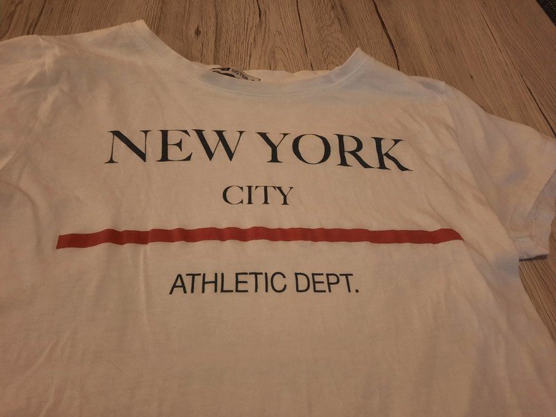Weißes T-Shirt Damen bedruckt New York