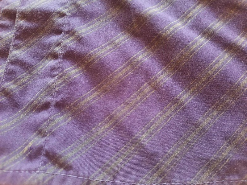 Herren Hemd T-Shirt von C&A lila/grün gestreift