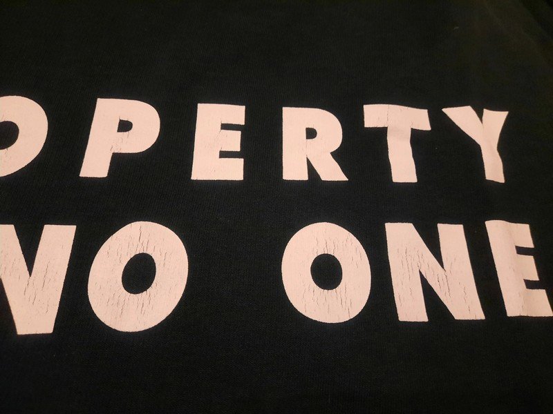 H&M Divided Damen Pullover grün bedruckt Property of no one