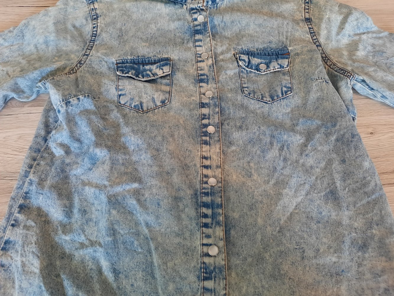 Damen Hemd in Jeans-Optik