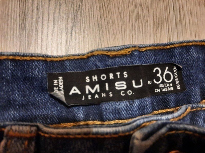 Damen Jeansshorts Streifen von New Yorker