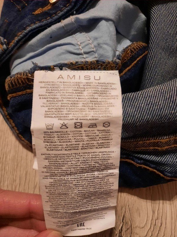 Damen Jeansshorts Streifen von New Yorker