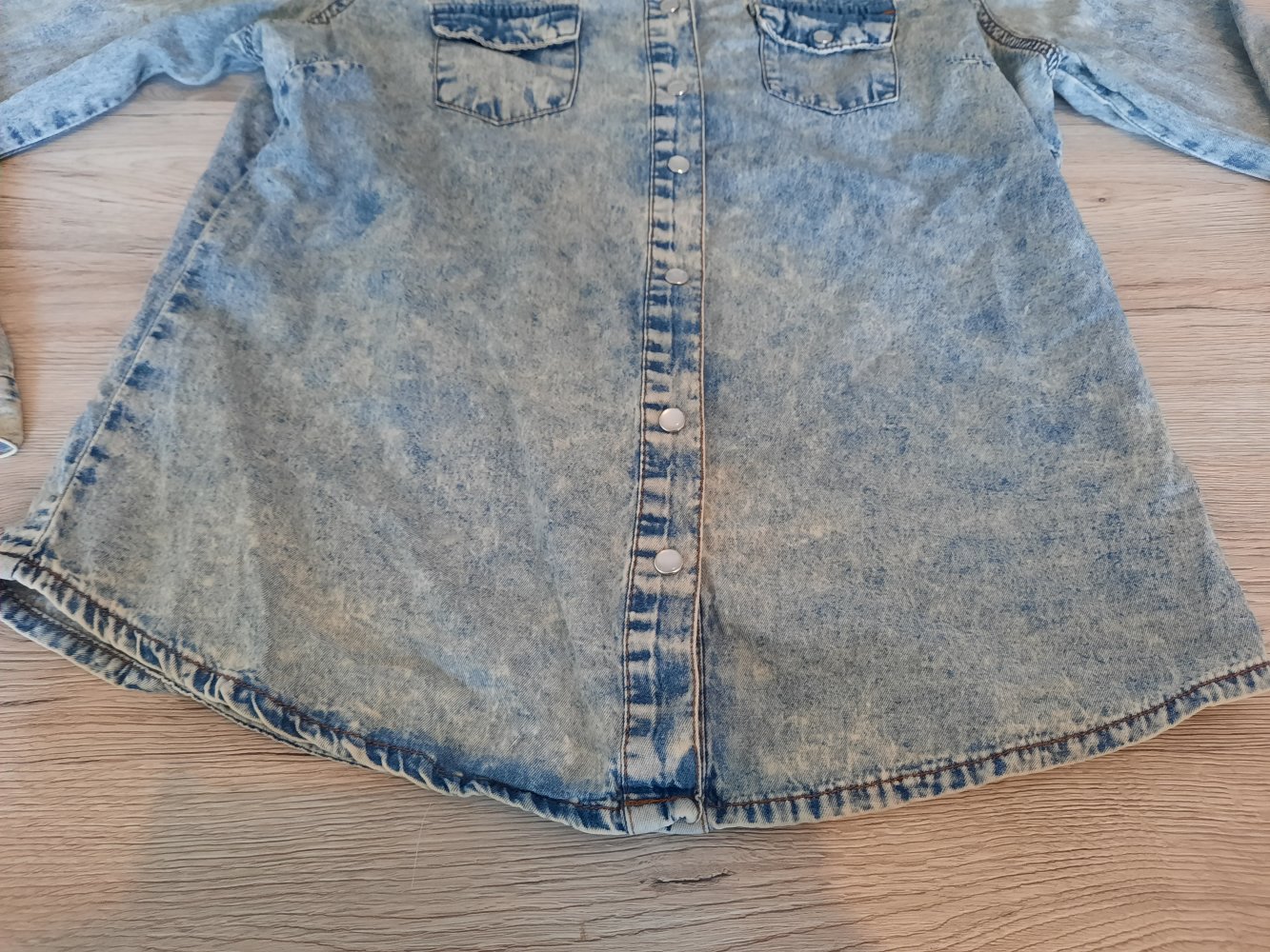 Damen Hemd in Jeans-Optik