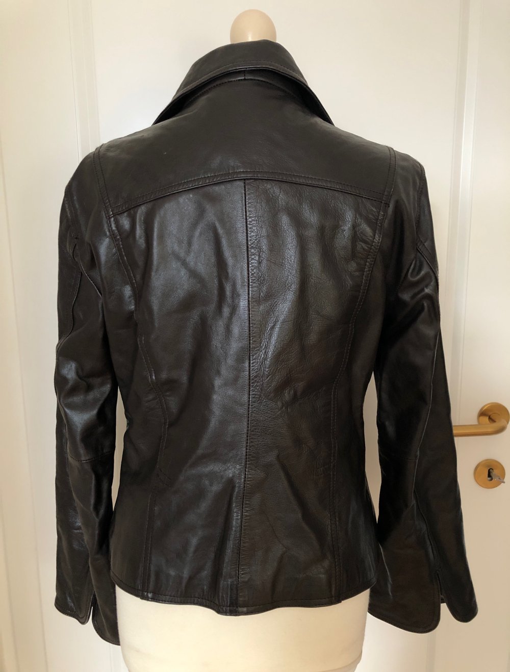 Lederblazer dunkelbraun