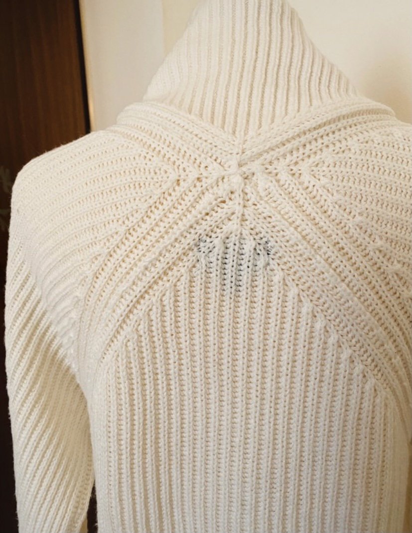 Topshop Grobstrick Rolli cremeweiss Gr 34 36