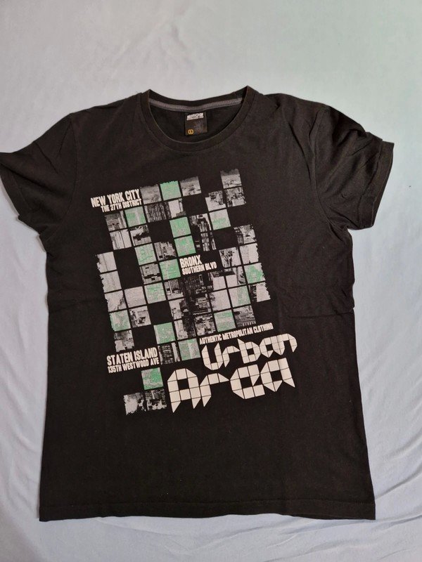 Herren Shirt L schwarz Smog