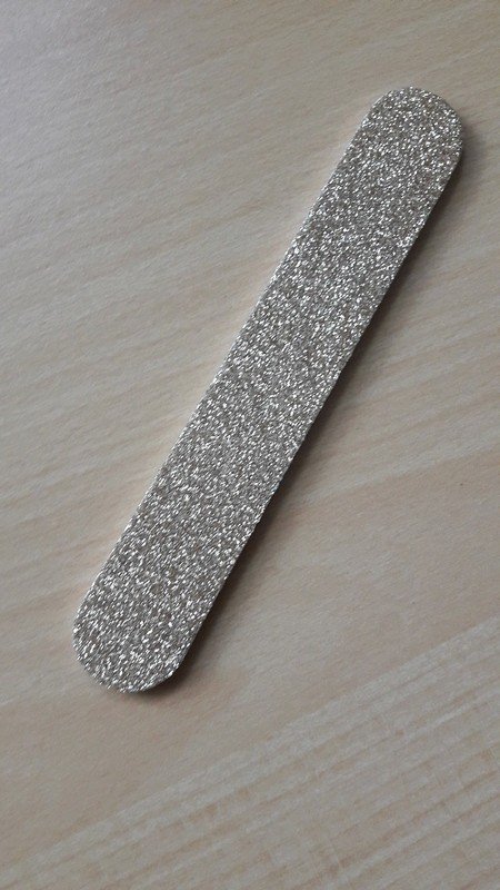 Goldene Glitzer Nagelfeile Maniküre