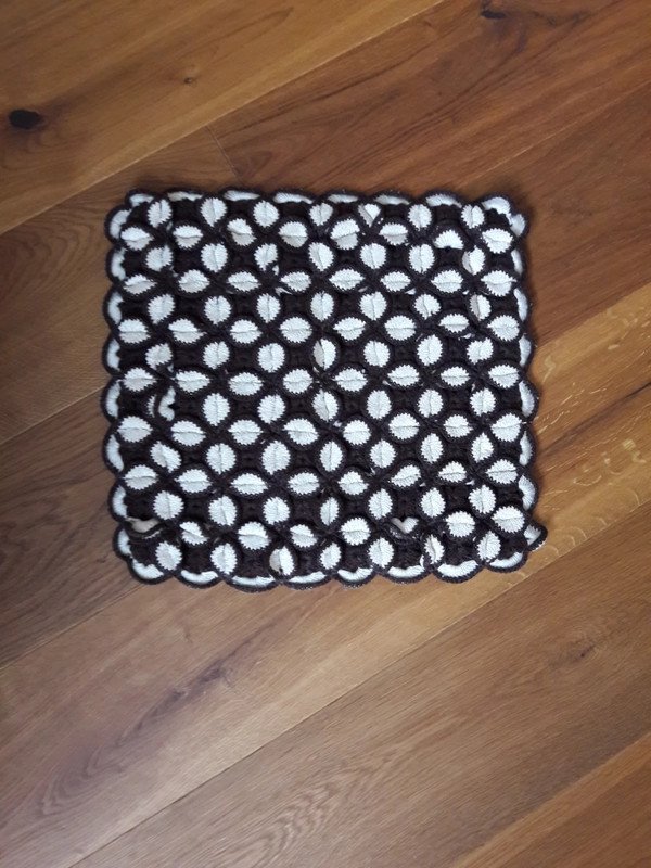 Vintage gestrickte Kissenhülle handmade