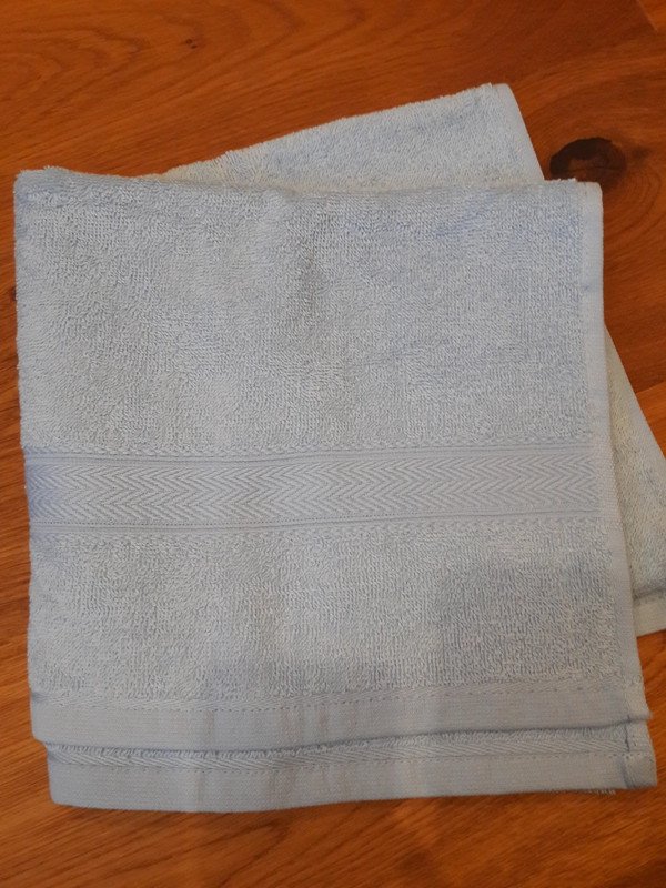 Hellblaues Handtuch
