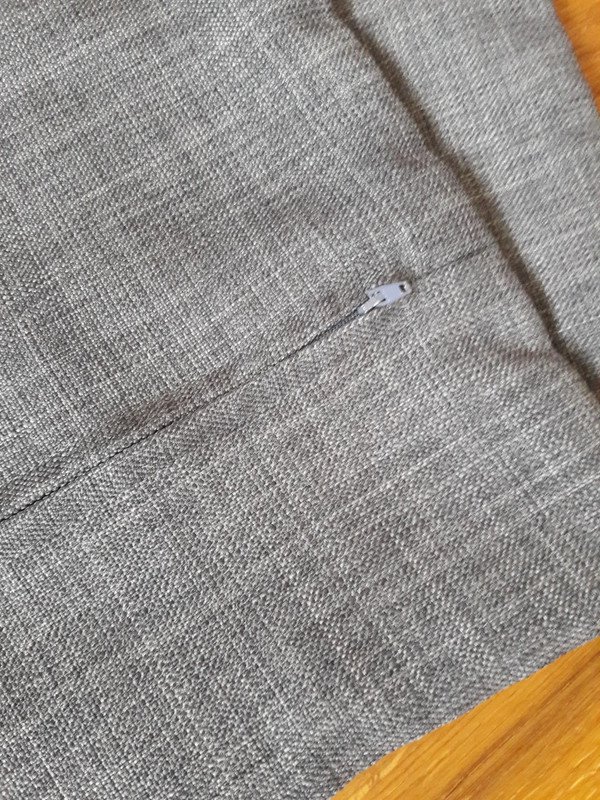 2er Set grau anthrazit Kissenbezüge