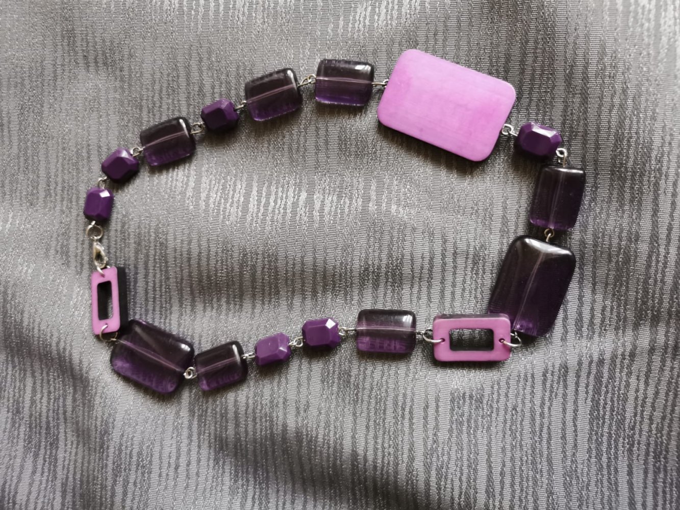 Halskette Lila Kette Modeschmuck