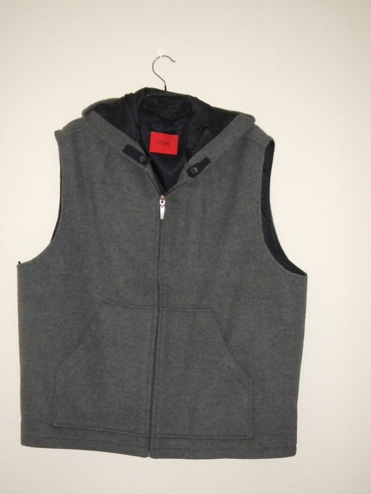 Lederjacke mit Kapuzen-Weste der Marke OFFSET