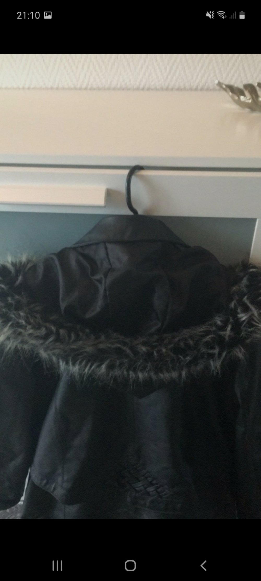 Nappaleder Mantel,  Größe 38