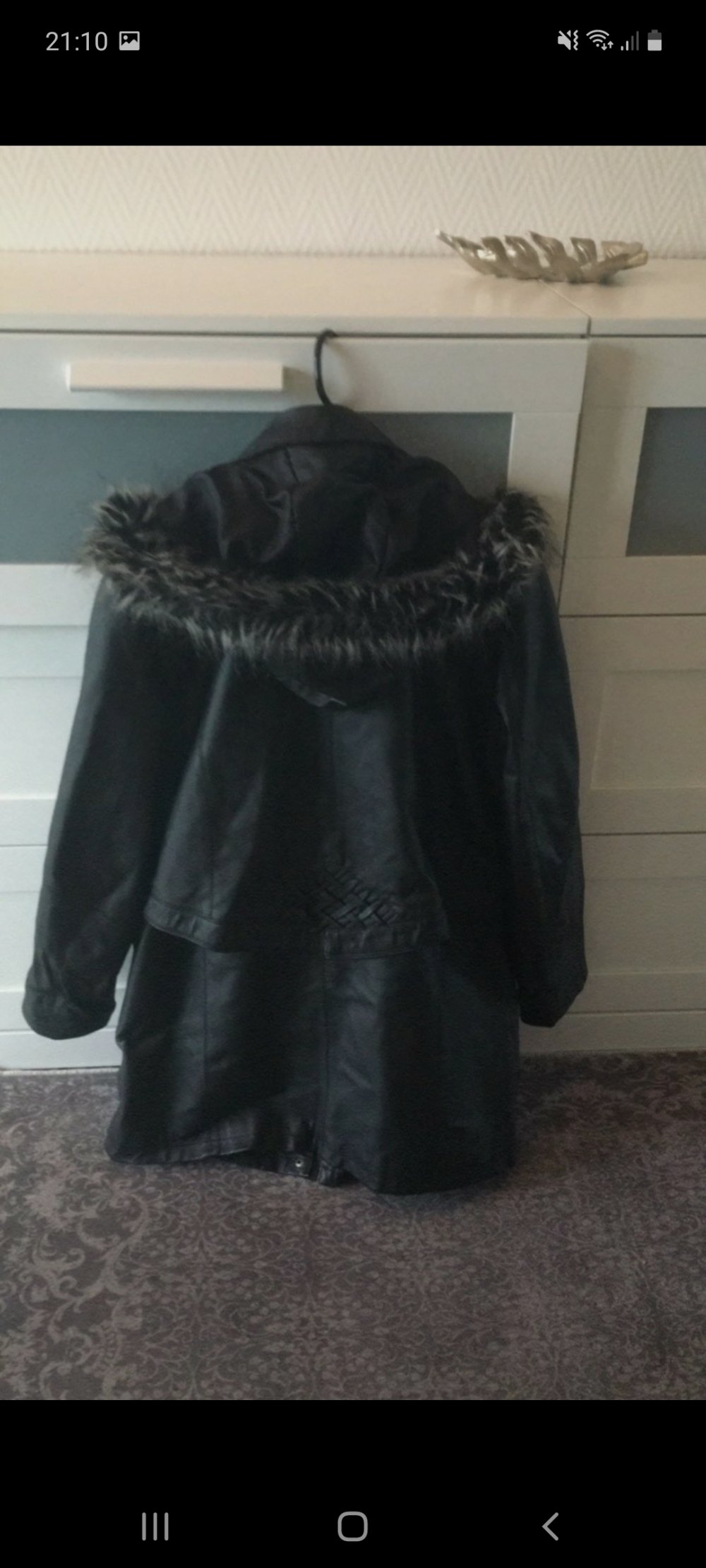 Nappaleder Mantel,  Größe 38