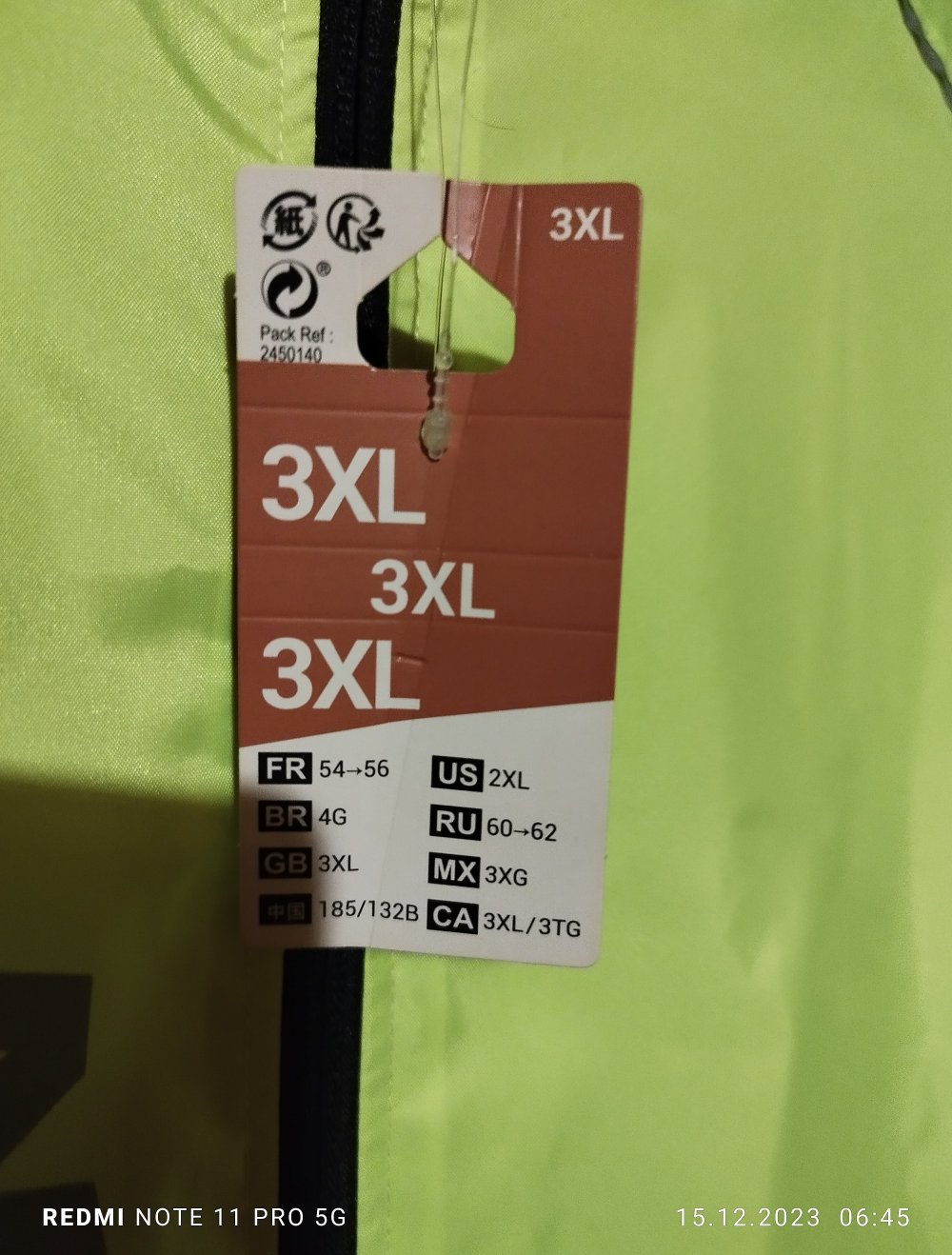 Fahrrad Regenjacke 3 xl BTWIN (neu)