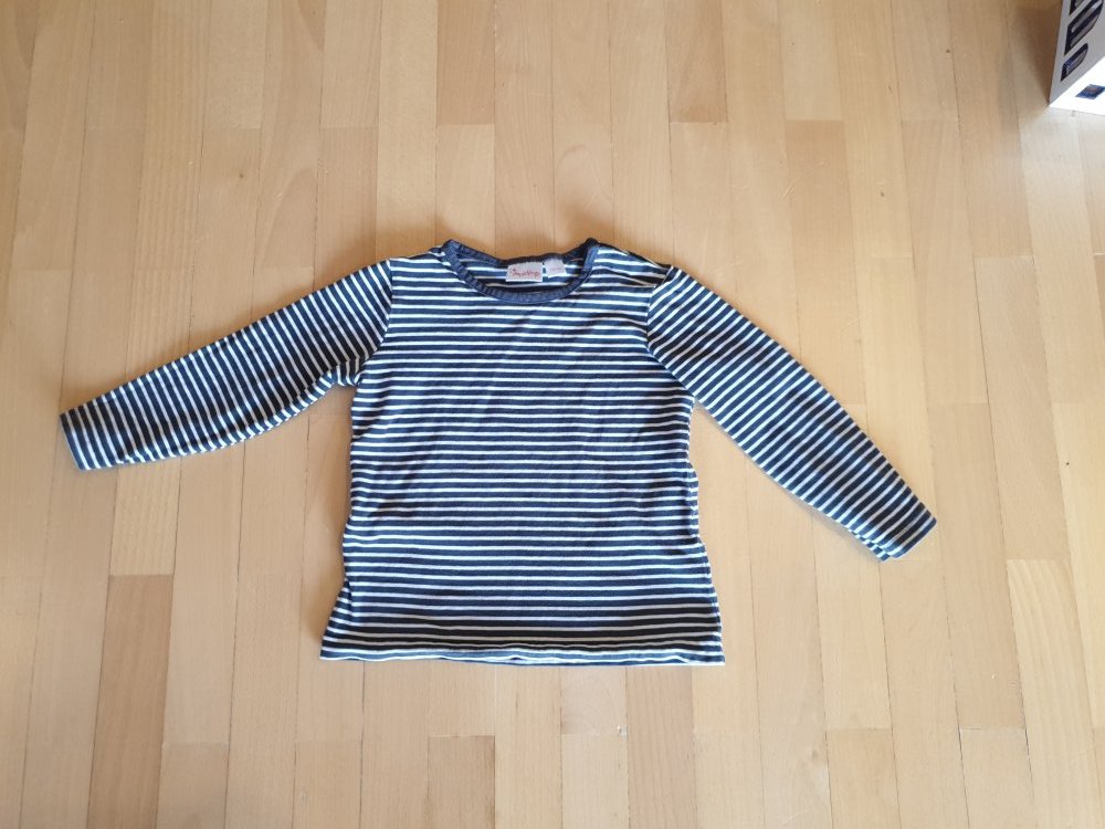 Maritimes Shirt blau-weiß gestreift 86/92, guter Zustand