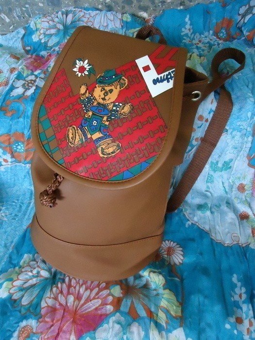 Kinderrucksack mit Print Bär