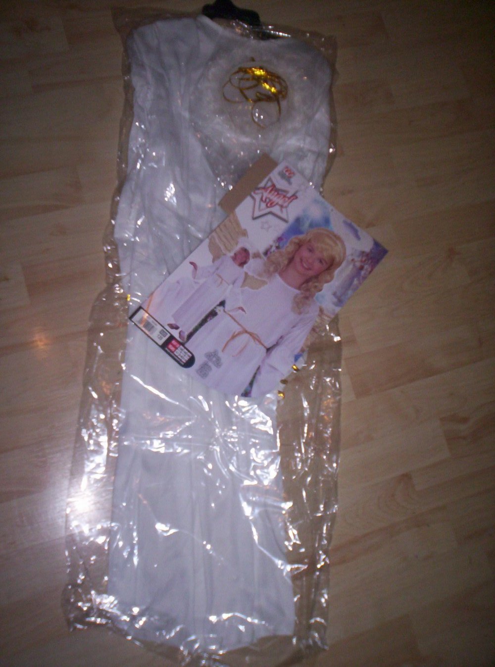 Engelskostüm Verkleidung als Engel Himmelsbote Cherub Gr. 128