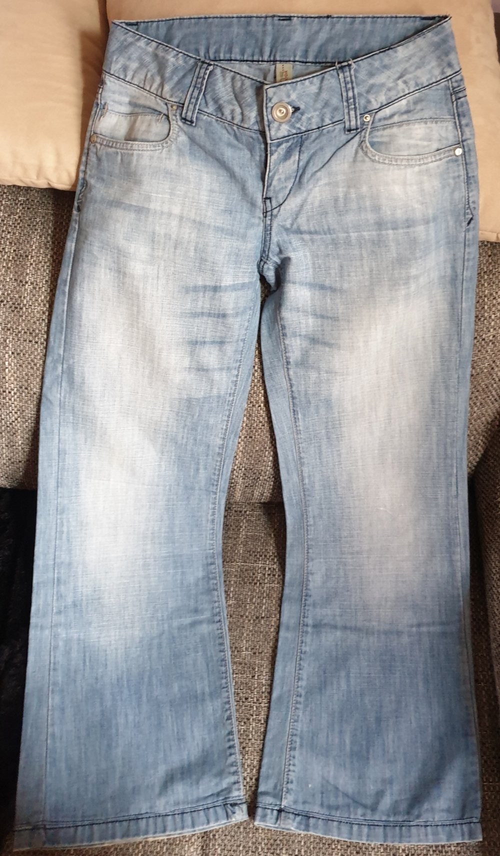 Hellblaue Damen Schlaghose 