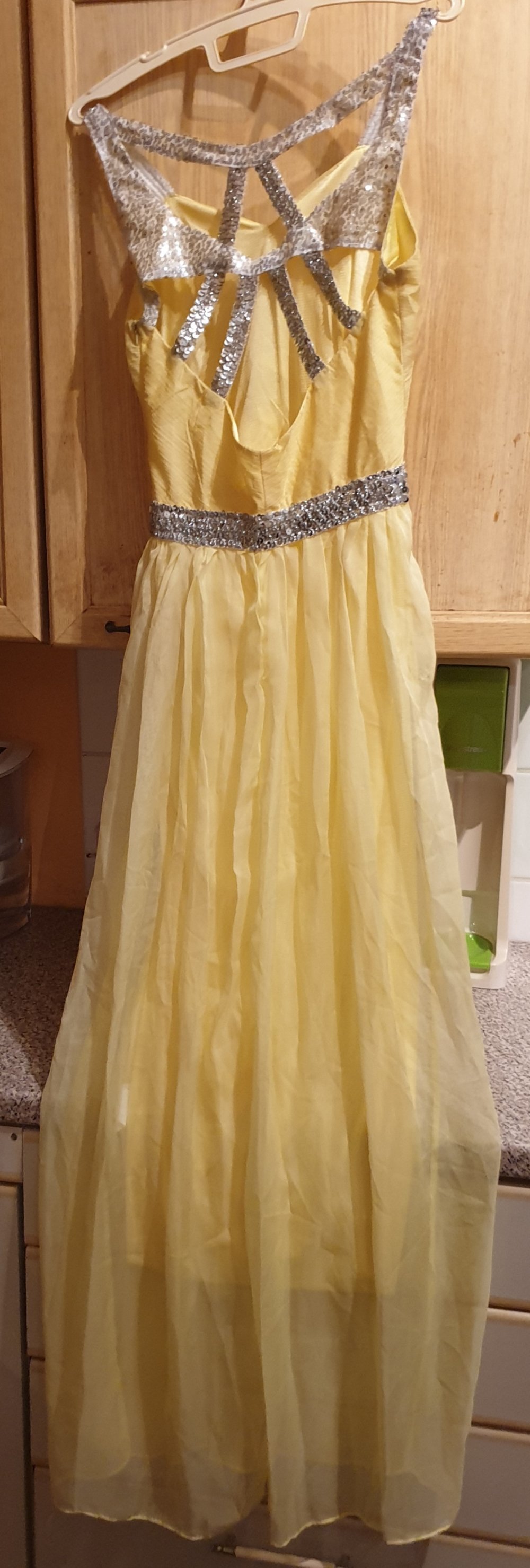 Gold gelbes Ball/Brautjungfern Kleid 