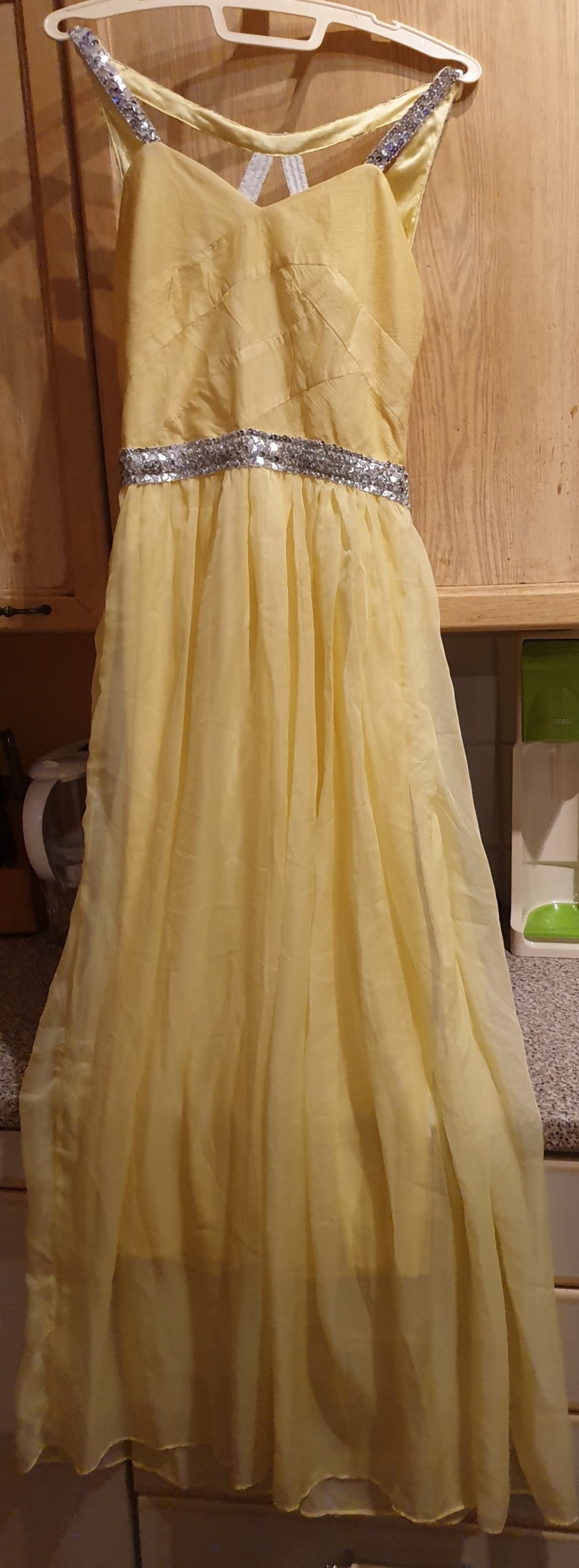 Gold gelbes Ball/Brautjungfern Kleid 