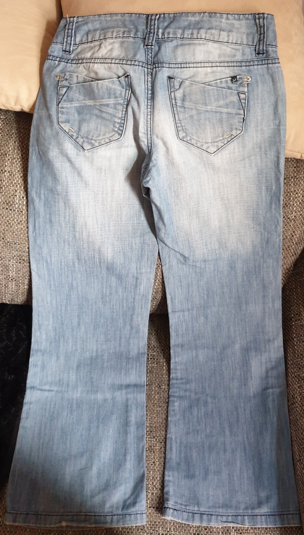 Hellblaue Damen Schlaghose 