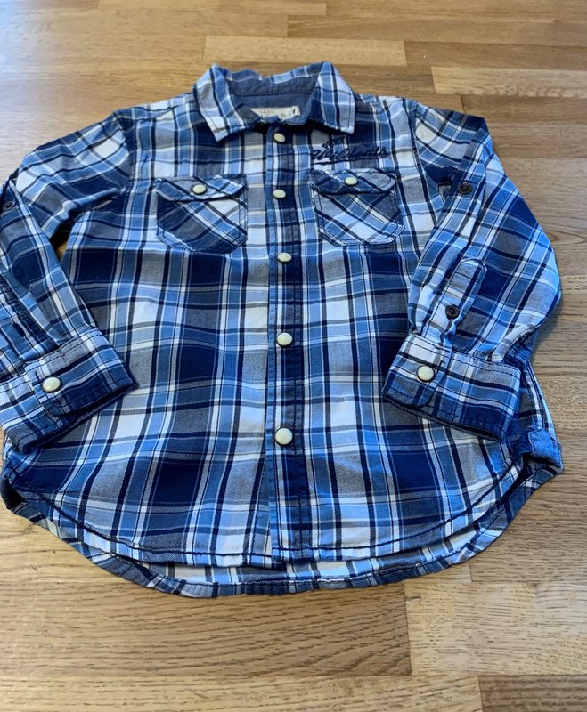 H&M Hemd Gr. 104, langarm, kariert
