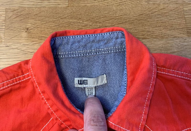 WE Hemd Gr. 110/116, langarm