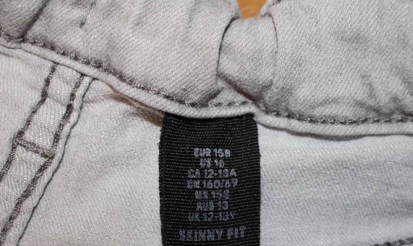 H&M Jungen Jeans, Gr. 158, grau