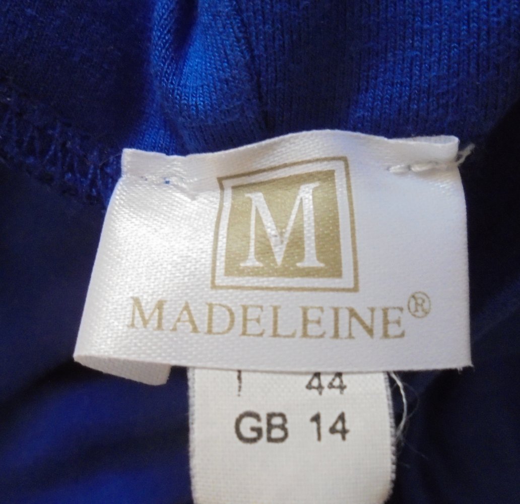 Longshirt, Royalblau, Gr. 40, Madeleine