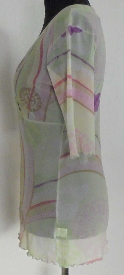 Sommerlich leichte Tunika, Grün-Bunt, Rocking Girls, Gr. 40/42