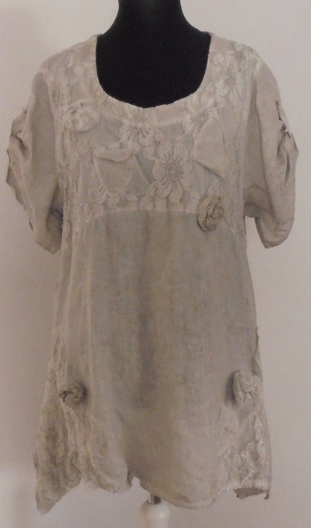 Leinenoberteil, Tunika, Einheitsgröße