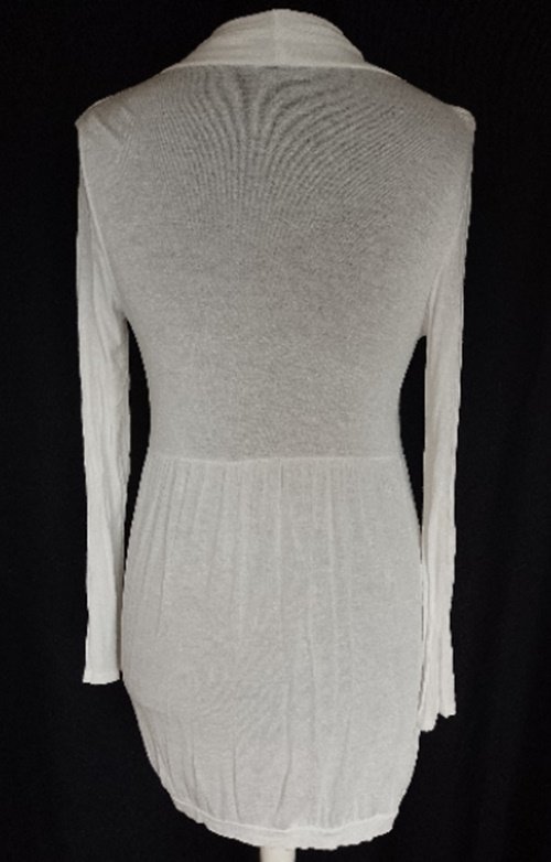 Leichte Jersey-Jacke, weiß, ca. Gr. 38/40