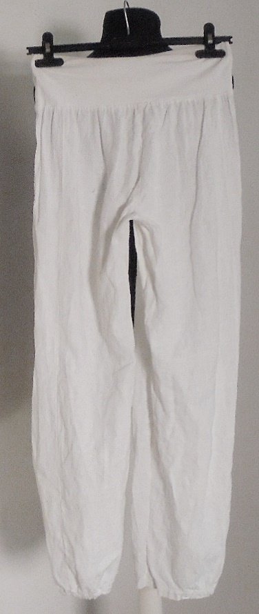 Leinenhose, Weiß, XL, Made in Italy