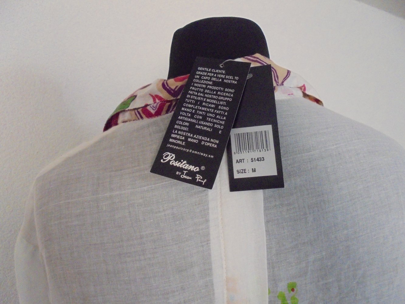 Leichte Bluse / Strandbluse, Positano by Jean Paul, Gr. M