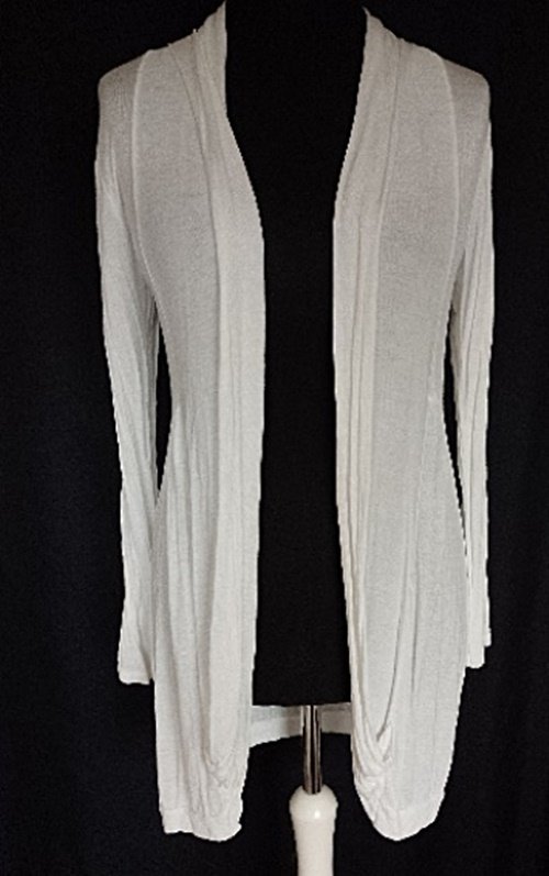 Leichte Jersey-Jacke, weiß, ca. Gr. 38/40
