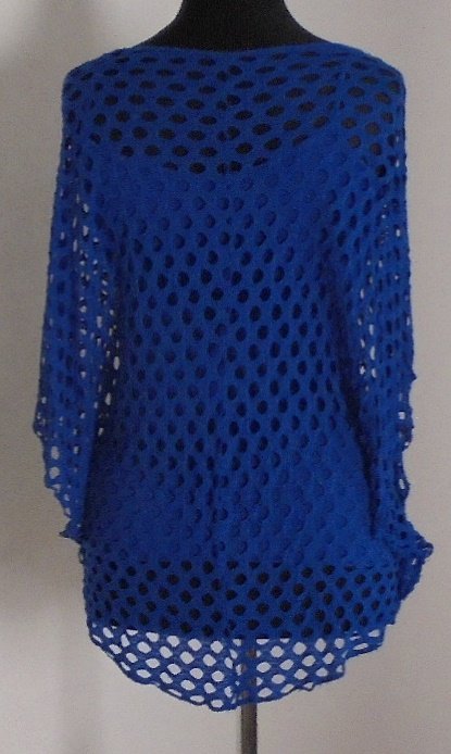 2 tlg. Set, Top & Shirt, Blau, Einheitsgröße, Made in Italy