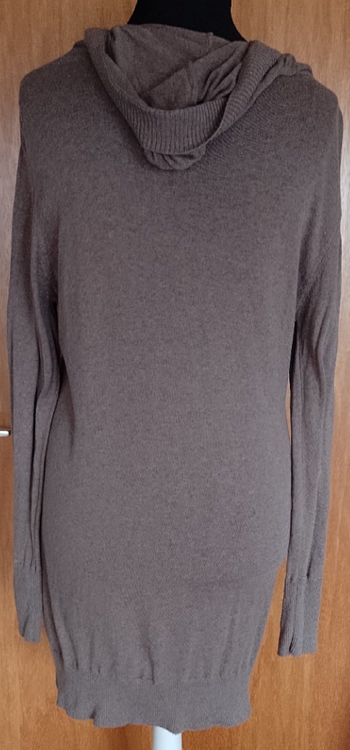 Long Cardigan mit Kapuze, Braun, TCM, Gr. 44/46