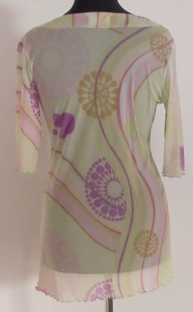 Sommerlich leichte Tunika, Grün-Bunt, Rocking Girls, Gr. 40/42