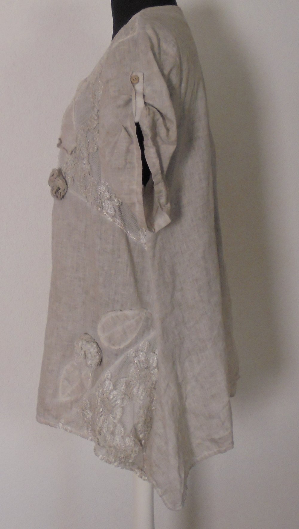 Leinenoberteil, Tunika, Einheitsgröße