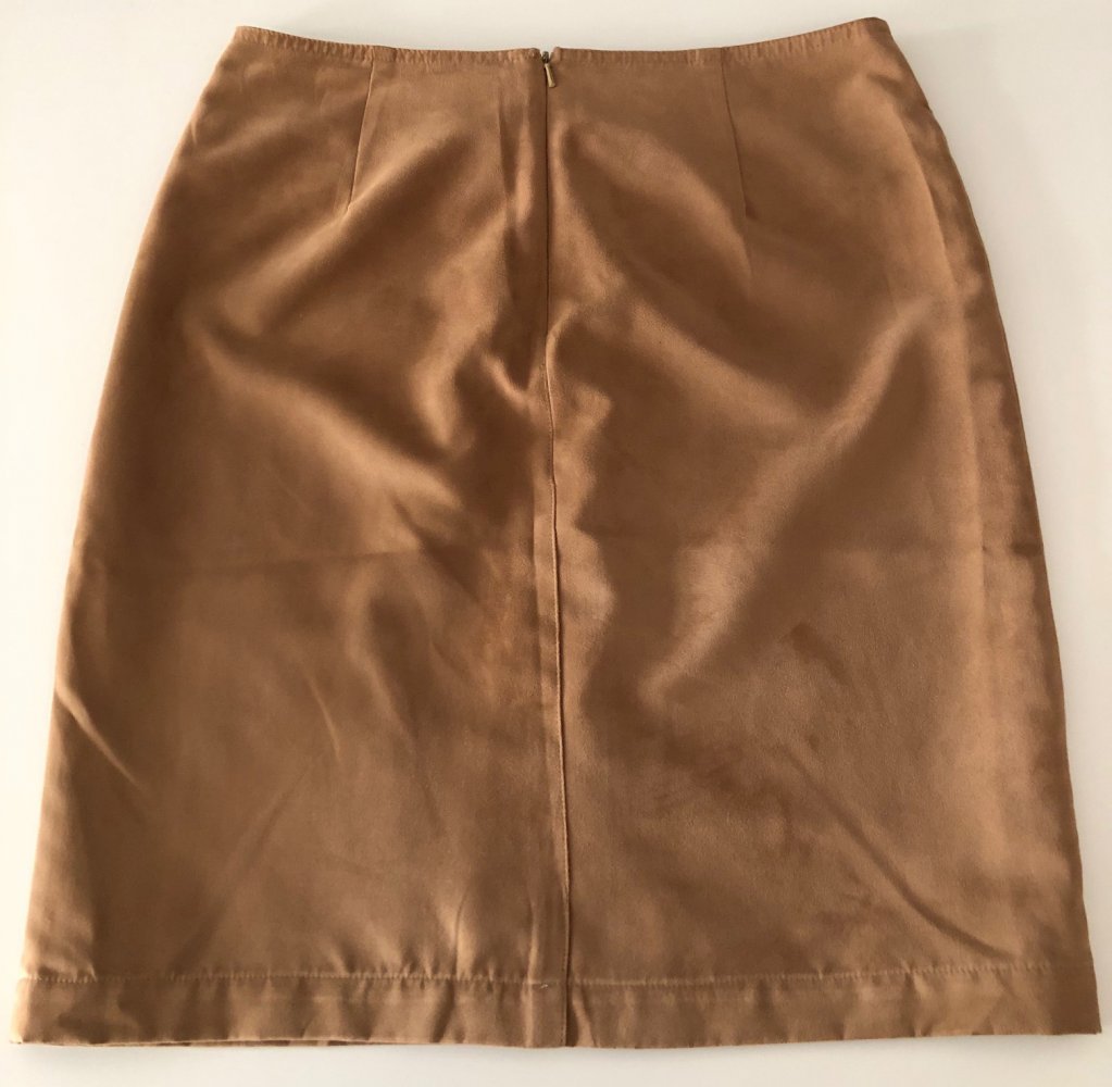 Cognac farbiger Rock im Wildleder-Style! Wie neu!