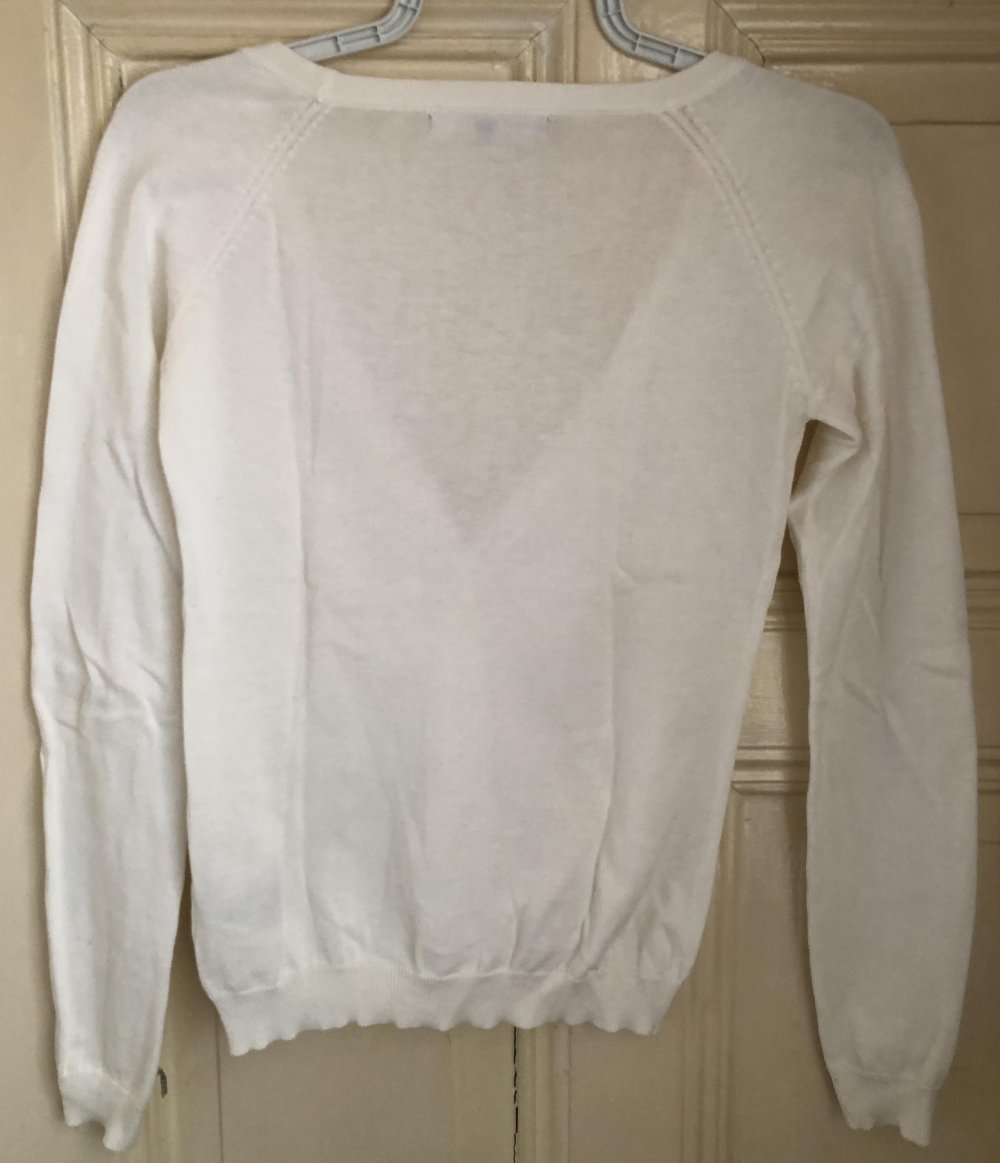 Weiße, dünne Strickjacke von WE! Ungetragen!